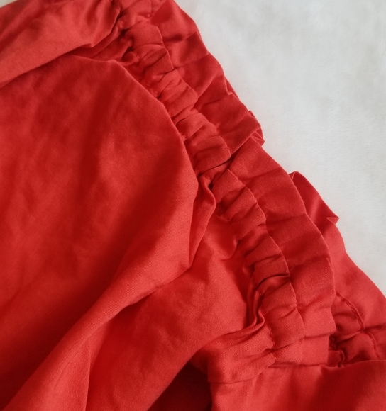 WeWoreWhat Coco Smocked Off the Shoulder Crop Top - Picture 7 of 10